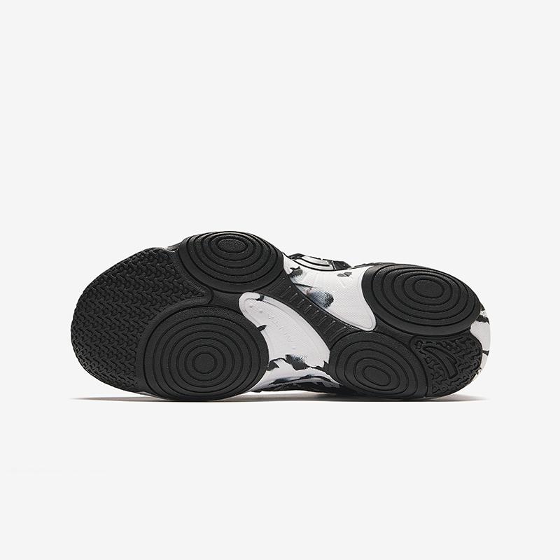 Anta Kids Asymmetric 4.0 Comfortable Versatile Non-Slip Durable Mid-Top Basketball Shoes Kids sneaker Black White 312431121-4