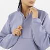 Salomon Shkout Hz Crop Sweater Women Sweater Granite-Blue C24181