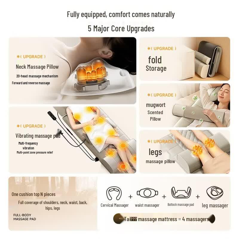 AUX Smart Lumbar & Back Massage Cushion CN plug (adapter included)