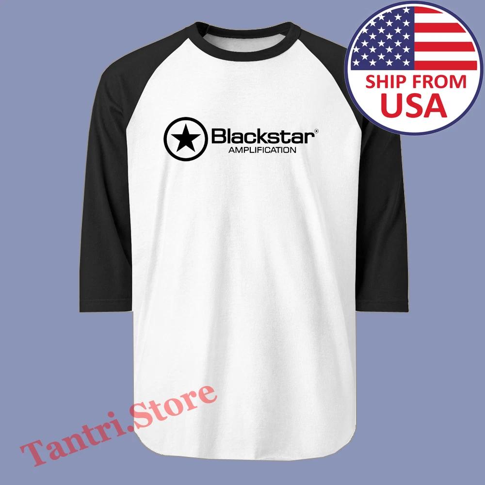 Blackstar Amplification Amplifier Men s Raglan White Black Size S to 2XL S