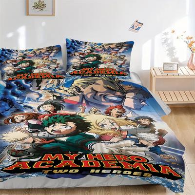 Two Heroes Hero Academia Print 3Pcs Bedding Setduvet Cover With 2 Bedropillowcase Home Birthday Gift
