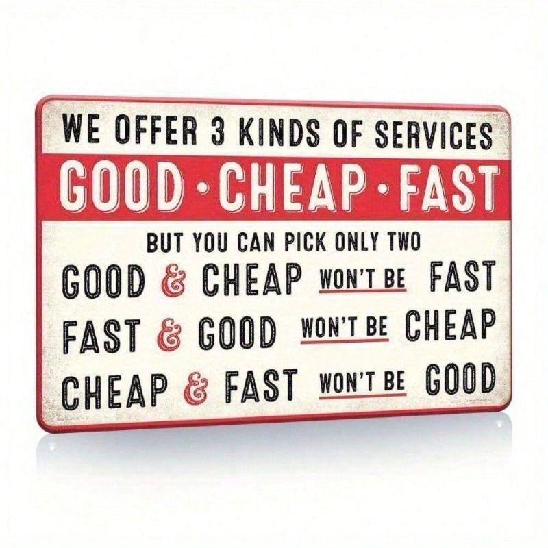 Vintage Metal Poster 8x12 Inch Garage Wall Art Gift