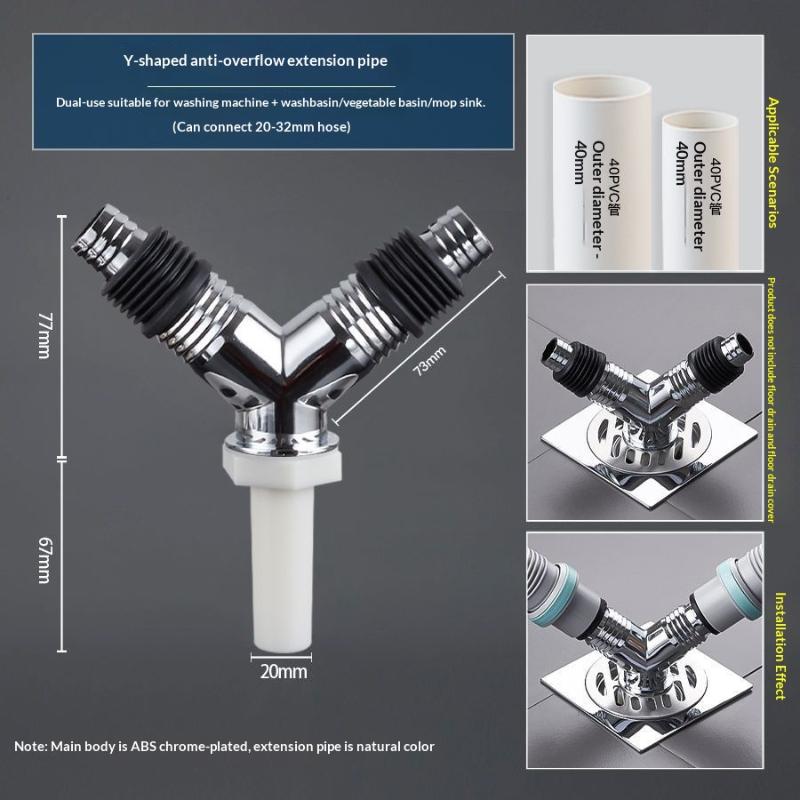 Durable Abs Floor Drain Cover Insect Control Odor Prevention Pipe Connector Bathroom Wash Machine Toilet Sewer