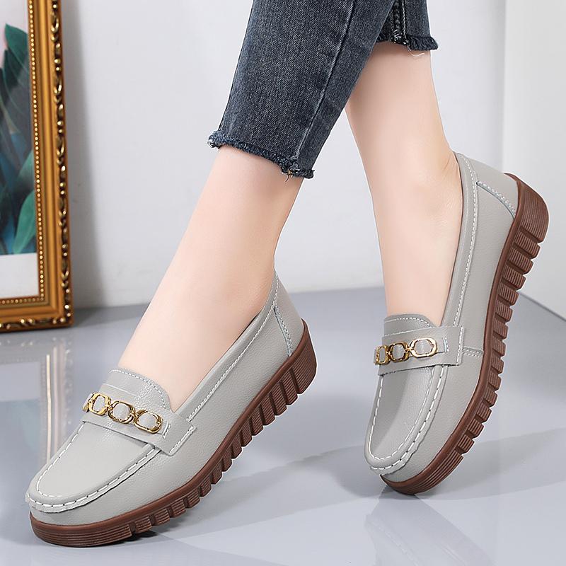 Fashion Round Toe Women Casual Shoes Luxury Brand Female Slip On Loafers Ladies Flat Shoes Designer Shoes Women Sneakers Chaussure Femme