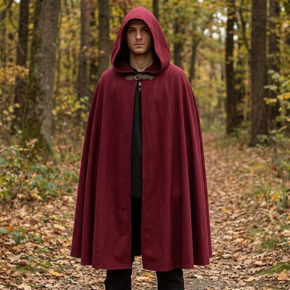 Fantasy Medieval Cloak Dark Style Cosplay Costume Practical Halloween Cloak  Halloween Costume