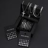 59pcs Stainless Steel Punk Jewelry Set for Men Women Zircon Cross Pendant Necklace Bracelet Earring Sets Unisex Hip Hop Jewelry