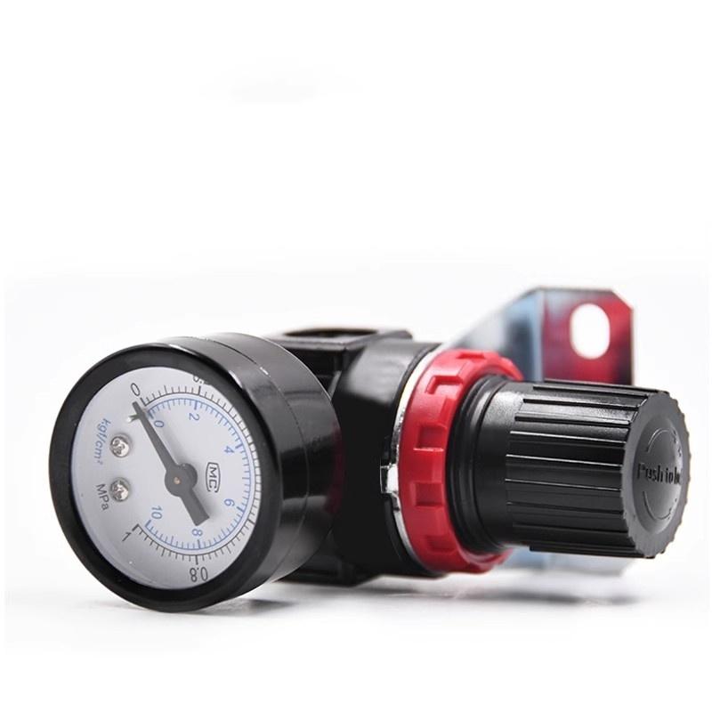 EU AR2000 Filettatura 1/4" BSP Regolatore di Pressione per Compressore d'Aria Pneumatico Valvola di Riduzione Raccordi Connettori 4MM 6MM 8MM 10MM 12MM