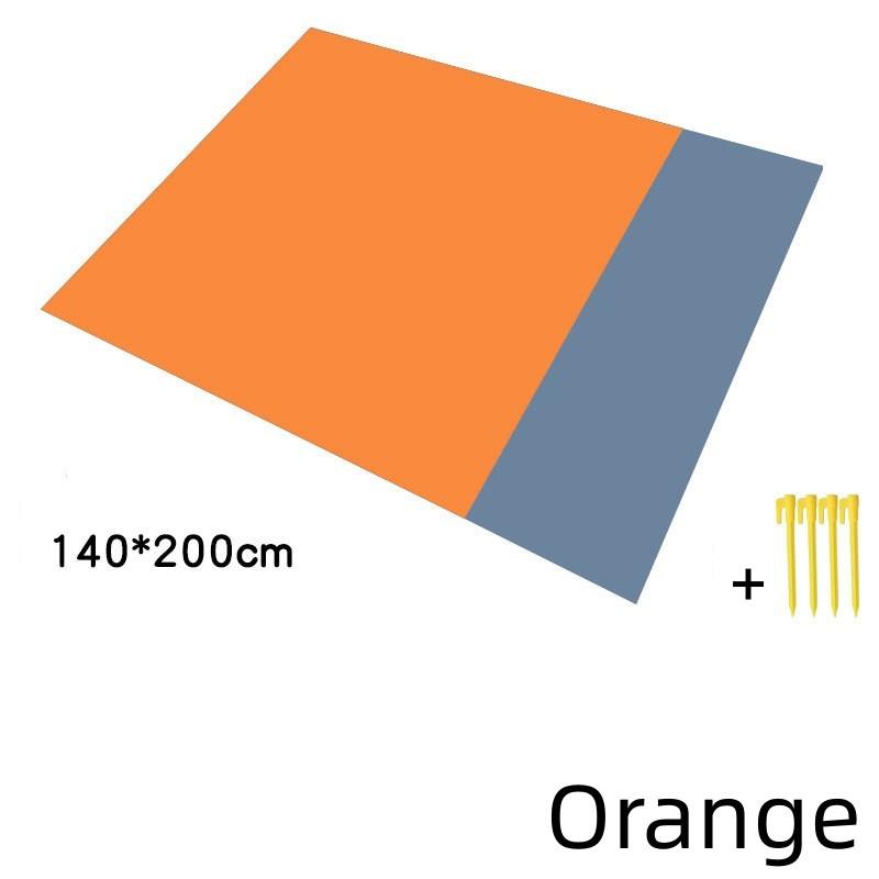 Outdoor Camping Mat Waterproof Folding Pocket Beach Blanket Portable Lightweight Picnic Mat Polyester Large Lawn Sand Beach Mat
