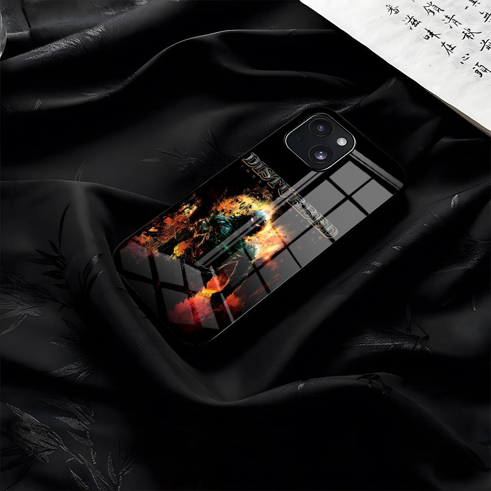DisturbedS Band Phone Case For IPhone 17 Air Pro Max 16 15 14 13 11 Plus Glass Cover