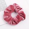 1 PC Velvet Scrunchies Rope For Women Girls Solid Hair Ties Big Ponytail Holders Headband Black Coffee Hair Band Accessories