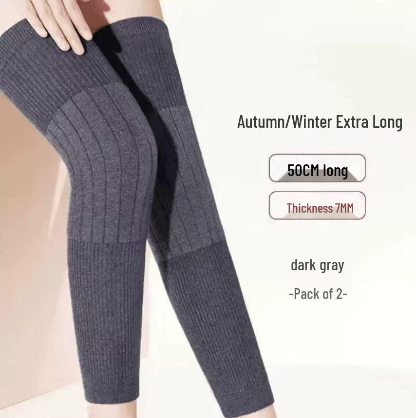 Genunchiere calde și îngroșate pentru femei, pentru iarnă - Ciorapi lungi cu protecție articulară pentru persoane de vârstă mijlocie și vârstnici