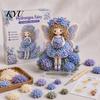 Einzigartiges Weihnachtsgeschenk für Sie Blumenfee Stoff-Poke-Art-Set, 3D-Puppe Stanzen Bastelbedarf Anfänger Nadelstickerei Bastelset Erwachsene,