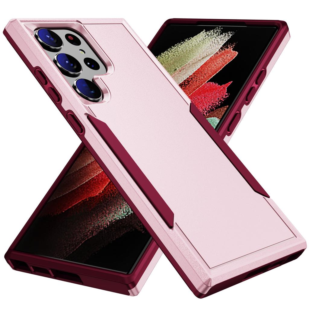 New Model Is Suitable for Samsung S25FE Trailblazer Two In One Mobile Phone Case S24 Contrasting Color Military Drop Protection Case