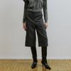 MOLLIOLLI Jacky Pony Hair Wide Pants [Black]