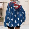 Women Plus Size Zip Up Hoodie Long Sleeve Leaf Camouflage Print Drawstring Sweatshirt With Pockets