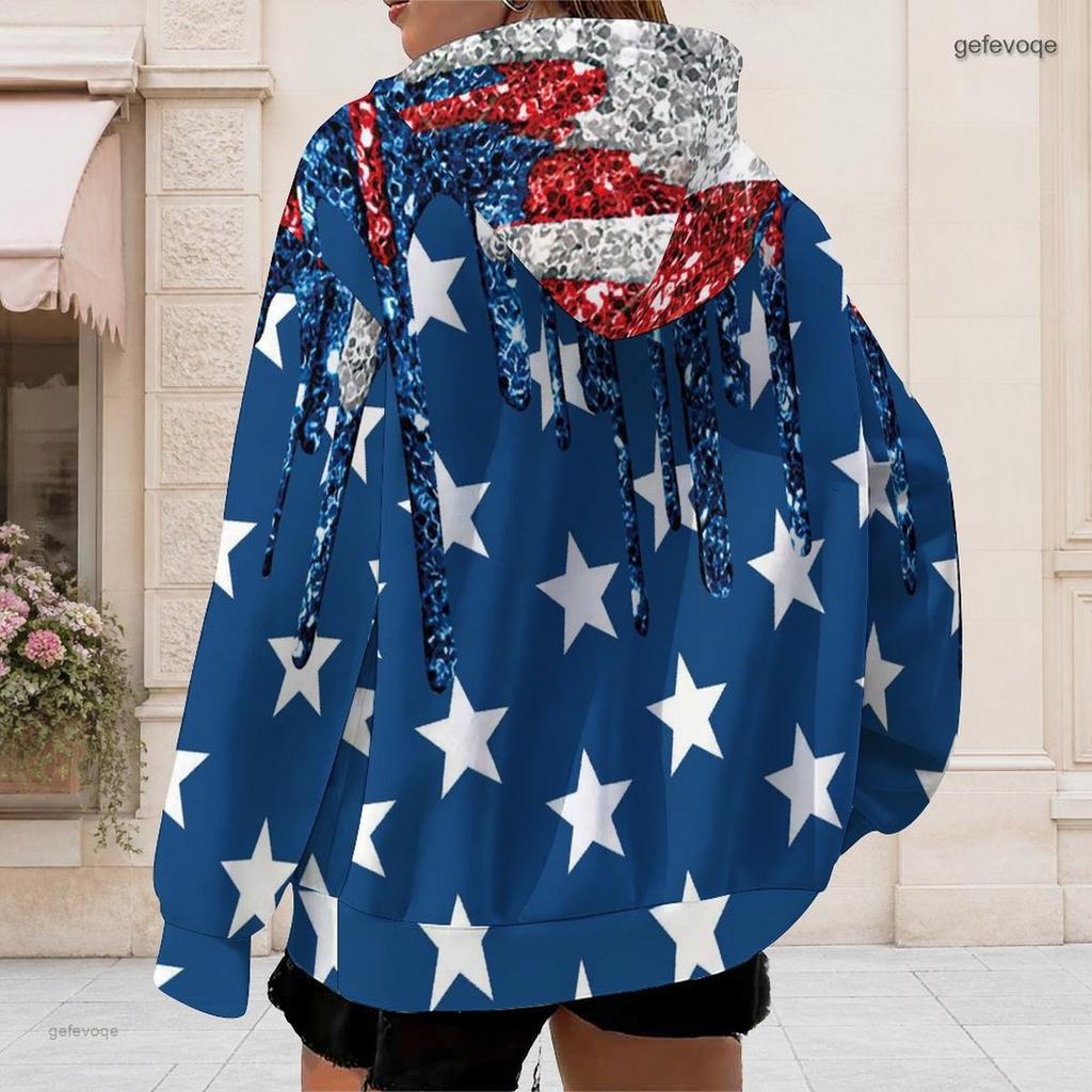 Women Plus Size Zip Up Hoodie Long Sleeve Leaf Camouflage Print Drawstring Sweatshirt With Pockets