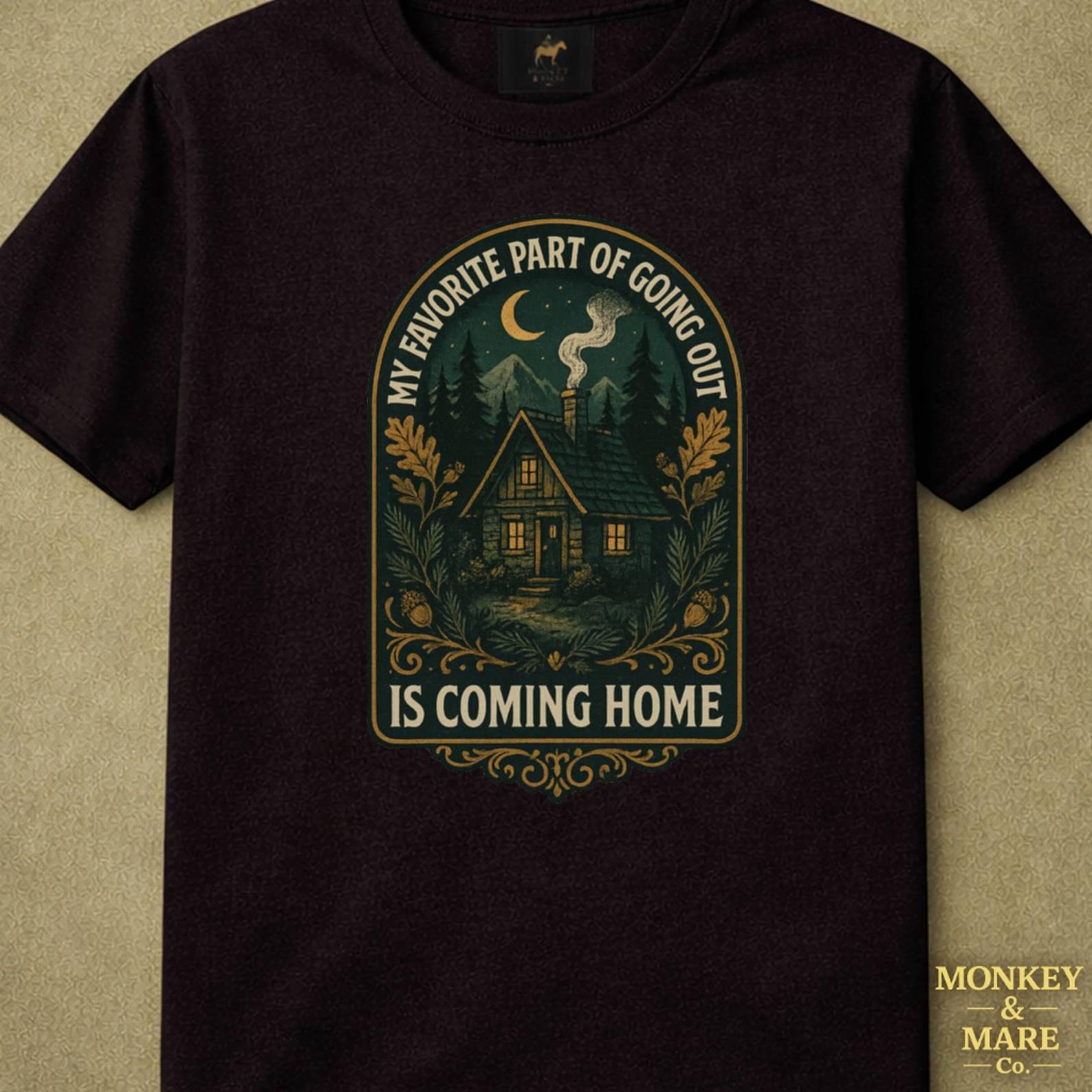 Introvert Shirt, My Favorite Part Of Going Out Is Coming Home, Cozy Homebody Tee, Cottagecore Night In Gift 3XL