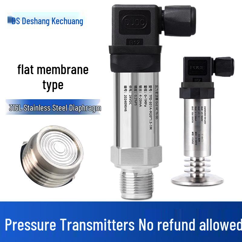 High Precision Sanitary Flush Diaphragm Pressure Sensor for Viscous Liquids 60kPa