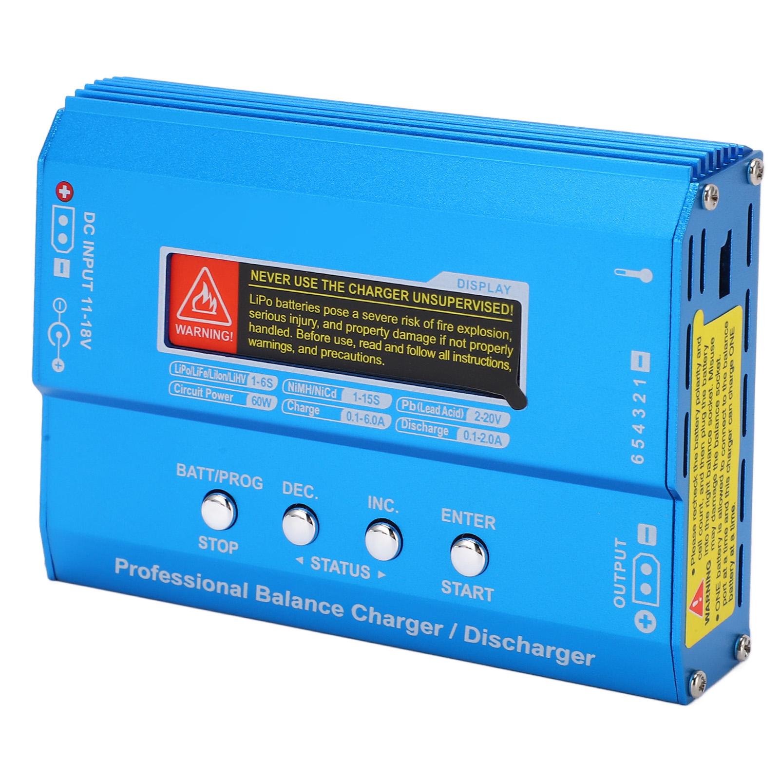 

B6 V2 Lipo Battery Balance Charger and Discharger Smart Balance Charger for LiPo LiFe Liion 60W 6A