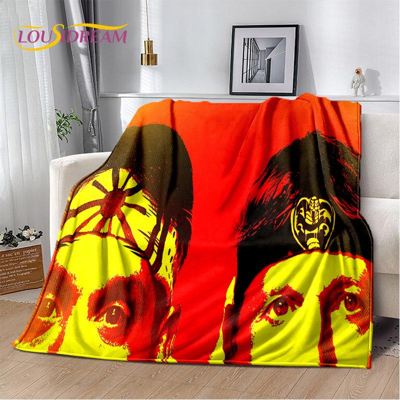 TV Karate Cobra Kai Amanda Měkká plyšová deka, flanelová deka vrhací deka do obývacího pokoje Ložnice Pohovka Pohovka Piknikový kryt pro děti