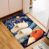 1PC Custom Name "Fox Dreams Stars" Theme Floor Mat Ideal for Living Room, Game Rooms, Office, Bedroom, Floor Mat Playful Design