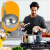 Poached Egg Spoon Stainless Steel Hangable Poached Egg Cups Round Nonstick Steamer Boiler for Kitchen Cooking Breakfast
