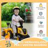 Toy Truck for Children 12-36 Months with Shovel and Trailer, In PP and Metal, 91x29x44 Cm, Yellow