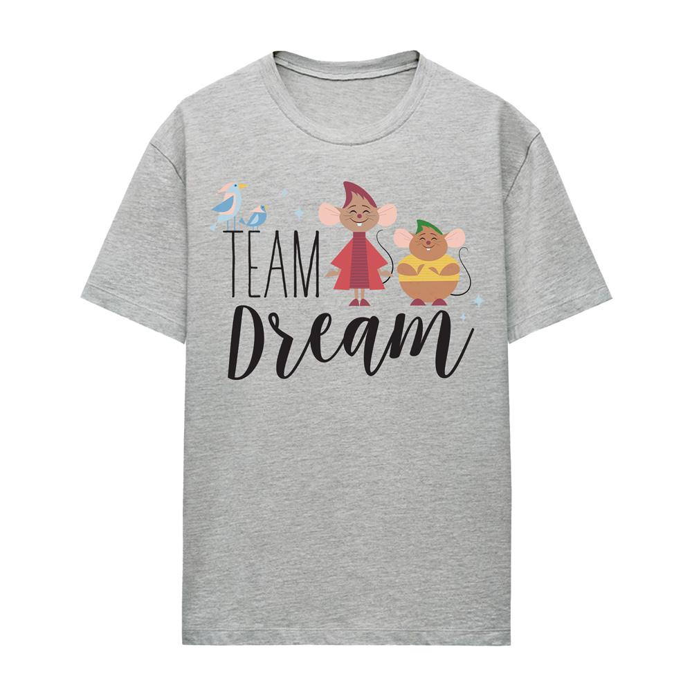 Cinderella Womens/Ladies Team Dream Jaq And Gus Heather T-Shirt