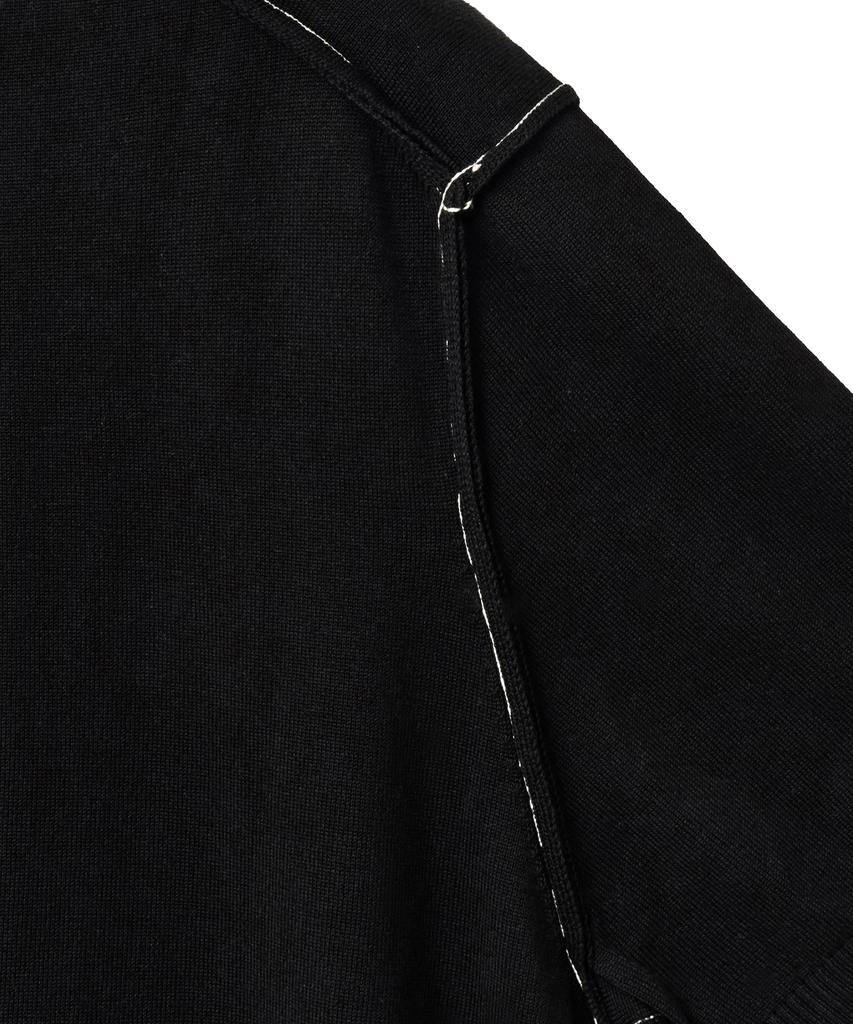 NOIRER Low Cut Polo Knit (Black)