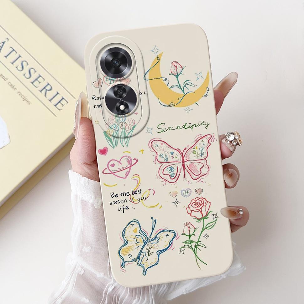 For Oppo A60 2024 Case CPH2631 Cute Cartoon Silicone Cover For Oppo A 60 A60 4G Phone Cases Fundas 6.67" OPPOA60 Bumper