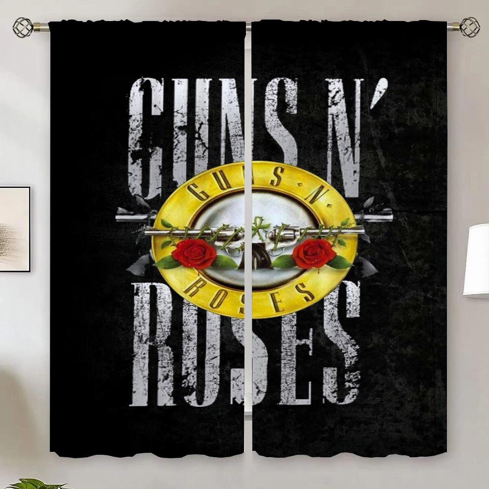 Ready Curtains Cheap Things With Free Shipping for Home Interior Curtains Guns N'Roses Partition Cover Curtain Tiebacks Shades