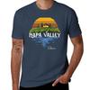 Vintage Napa Valley Winery California Souvenir Tshirt Art Pattern Printed Casual Top Tshirt