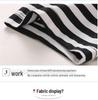Modal Cotton Women's Striped Short-Sleeve Summer T-shirt 2025 Mom's Casual Elastic Blouse
