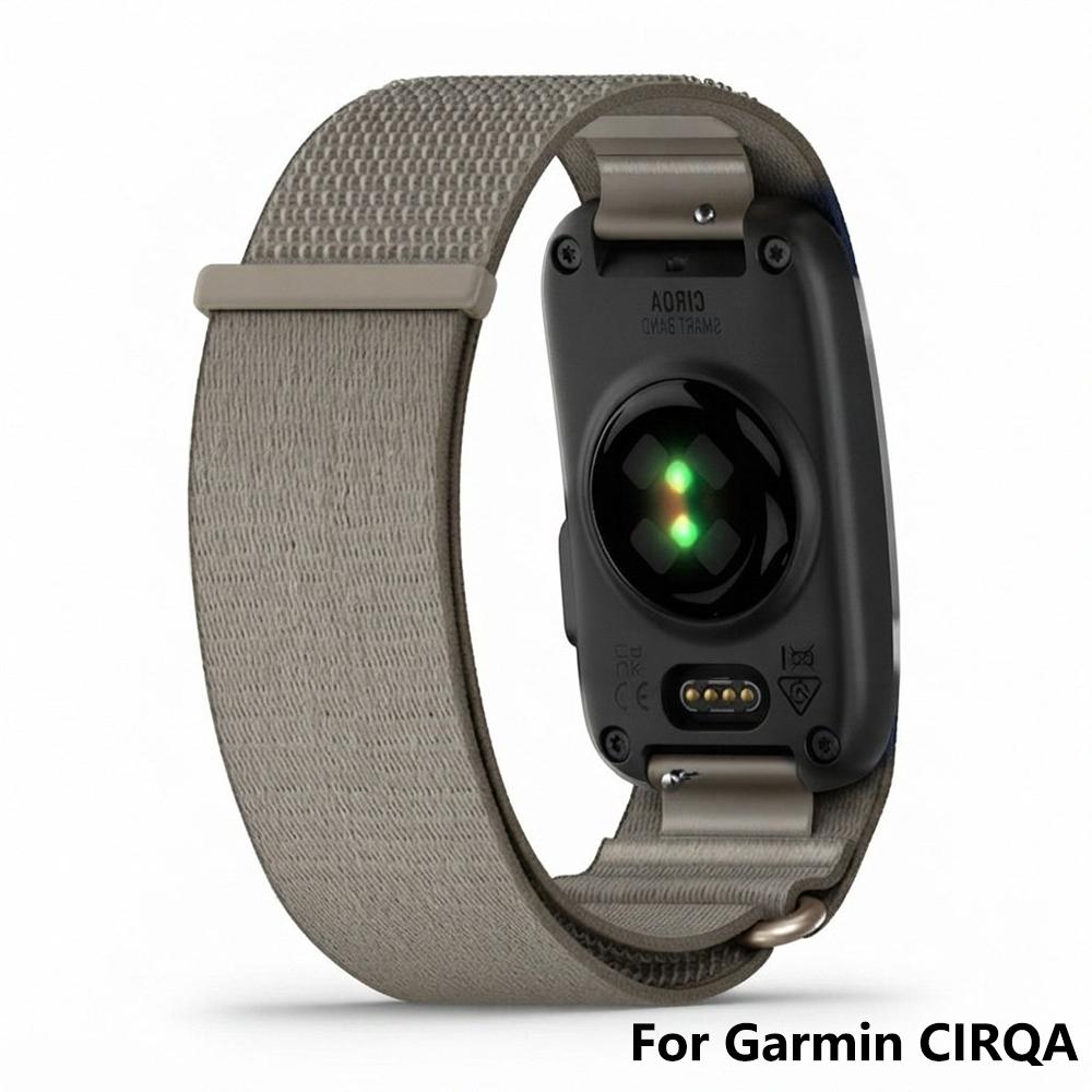 Nylon Loop Premium Replacement Watch Strap for Garmin CIRQA Smart Band Sports Rubber Wrist Bracelet Accessories for Women Men