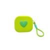 Love Heart Storage Bag Silicone Coin Purse Wallet With Weaving Lanyard Portable Data Cable Earphone Organizer Key Pouch
