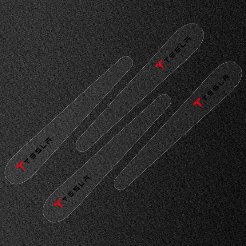 8Pcs Transparent Car Door Handle Bowl Anti Scratch Protective Sticker For Tesla Model 3 S X Y Style Roadster Invader Coil Mod WYE K80