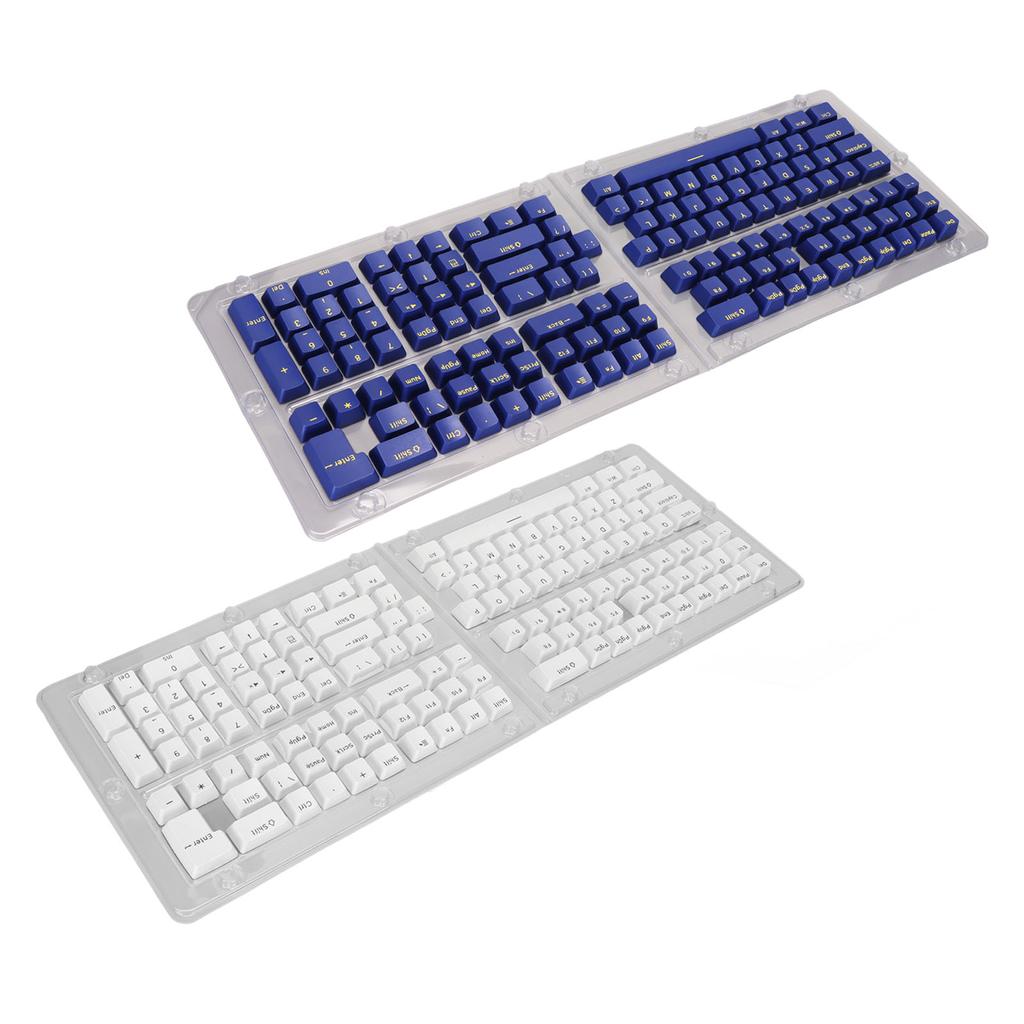 132 Key PBT Keyboard Keycaps OEM Height Secondary Injection Molding DIY ...