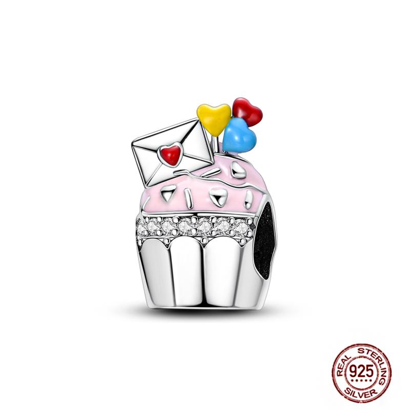 Pink Butterfly Charms Beadscopper Original Heart-Shaped Dog Paw Travel Charm Fit Bracelets Pendant For Women Jewelry Making