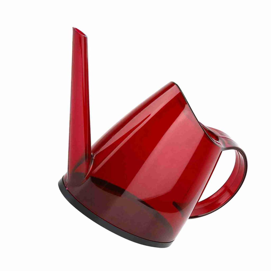 Fashionable Uncovered Garden Flower Sprayer Long Spout Candy Colored Watering Can 1.2L (Red)