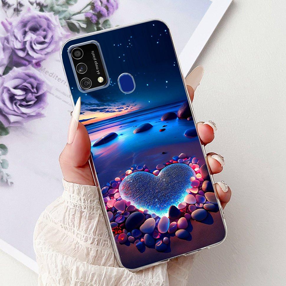 Cute Cat Caroon Cover For Samsung Galaxy A21s Case Soft Silicone Fundas Phone Cases For Samsung A 21s  A21s SM-A217F Full Bumper