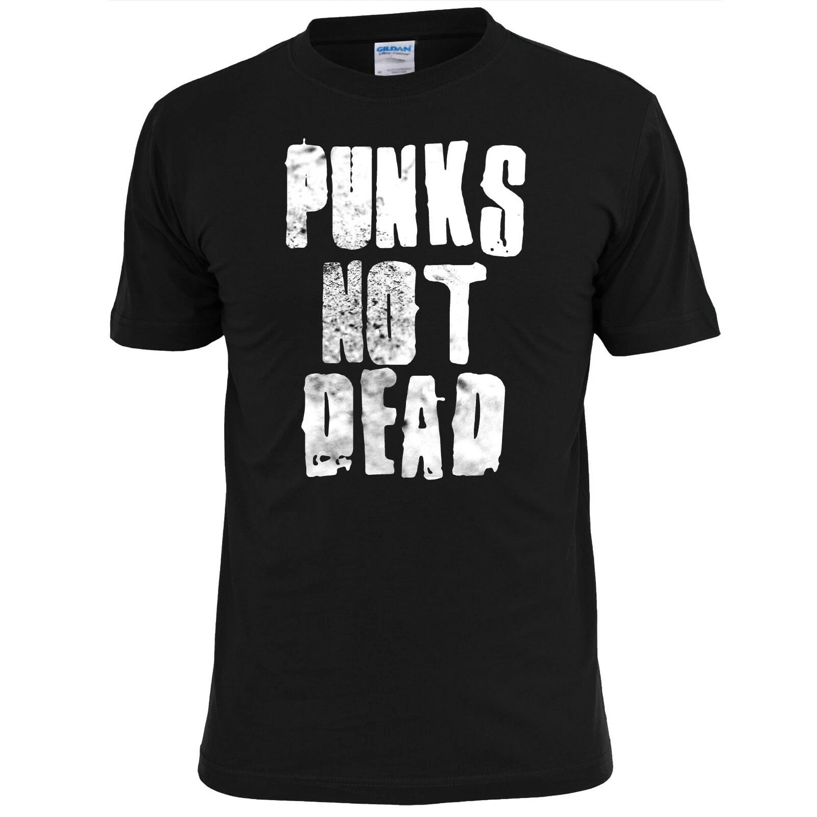 Mens Punks Not Dead (v1) Punk Rock T shirt Pistols Ruts Crass Buzzcocks M