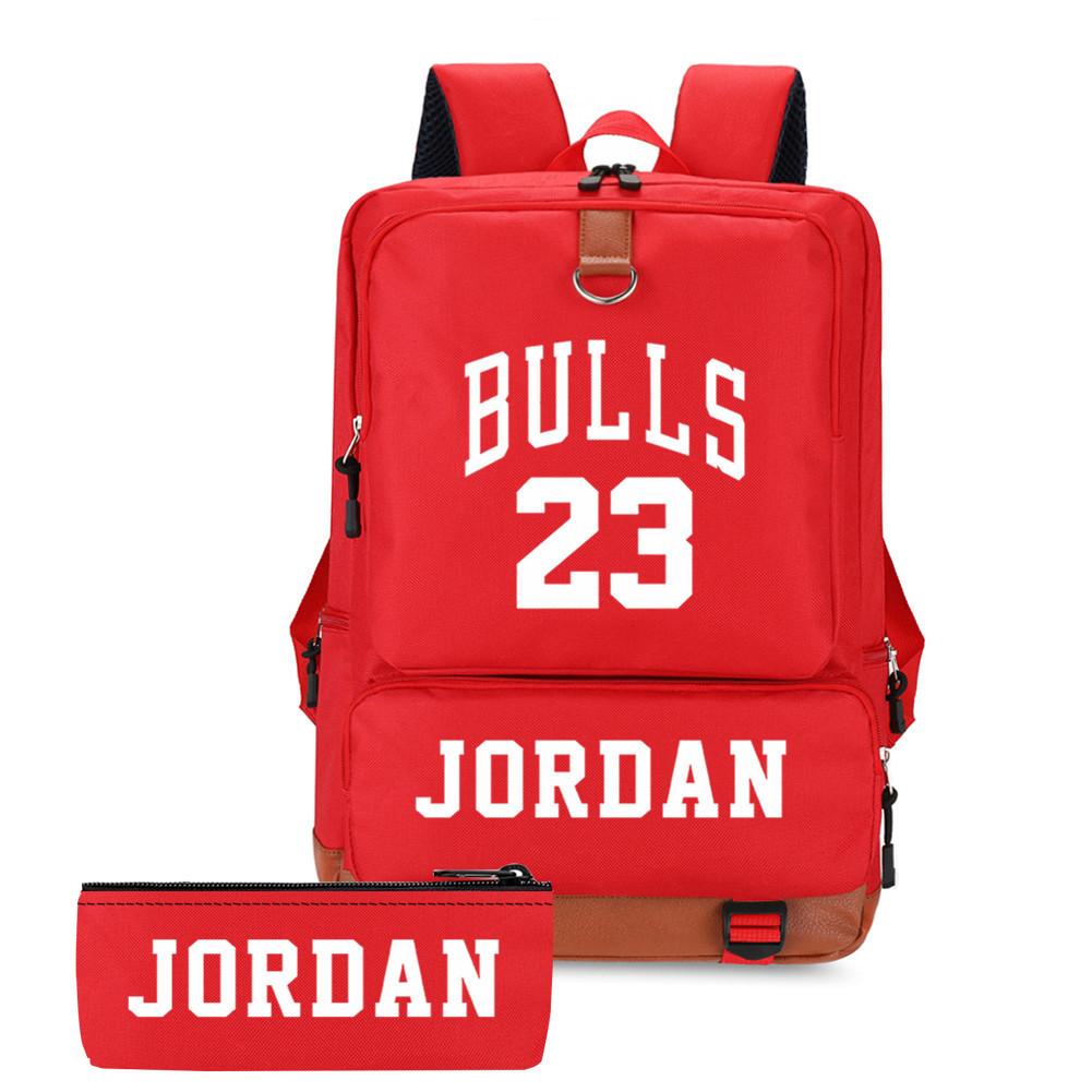 Basketball Star Print Backpack Set, Large‑Capacity