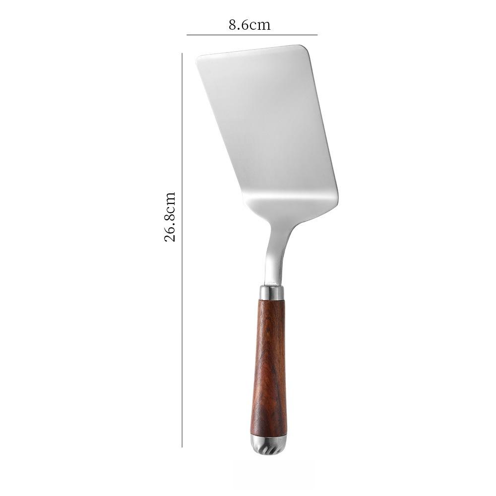

304 Stainless Steel Spatula WoodenHandle Non-Slip Kitchen Turner for Cookin Frying Grilling - Professional Restaurant & Home Use