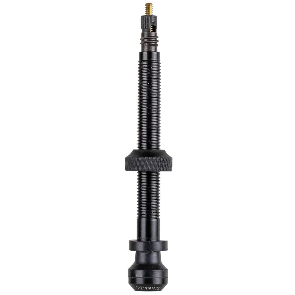SCHWALBE Tubeless Valve 3471 (Genuine) for Bicycles, Black, 60mm Valve Length