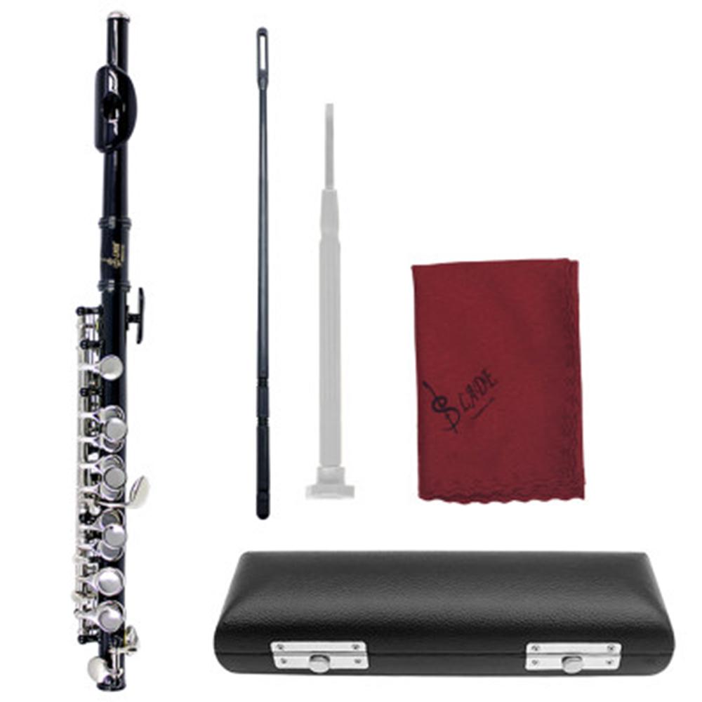 SLADE 16 Holes Piccolo C Key Multicolor Silver White Copper Blow Pipe Professional Woodwind Instrument with Accessories