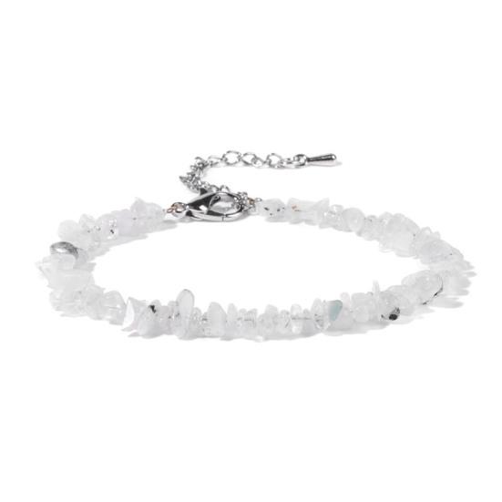Women Bracelet Irregular Beads Decor Adjustable Length Non-fading Bracelet Wrist Jewelry Versatile
