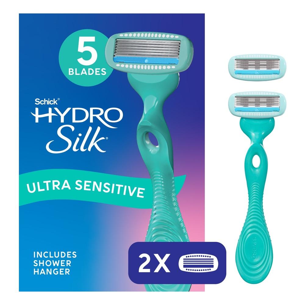 

Женская бритва Hydro Silk 5 лезвий с технологией Curve Sensing Гипоаллергенная увлажняющая сыворотка 1 ручка 2 сменные кассеты United States