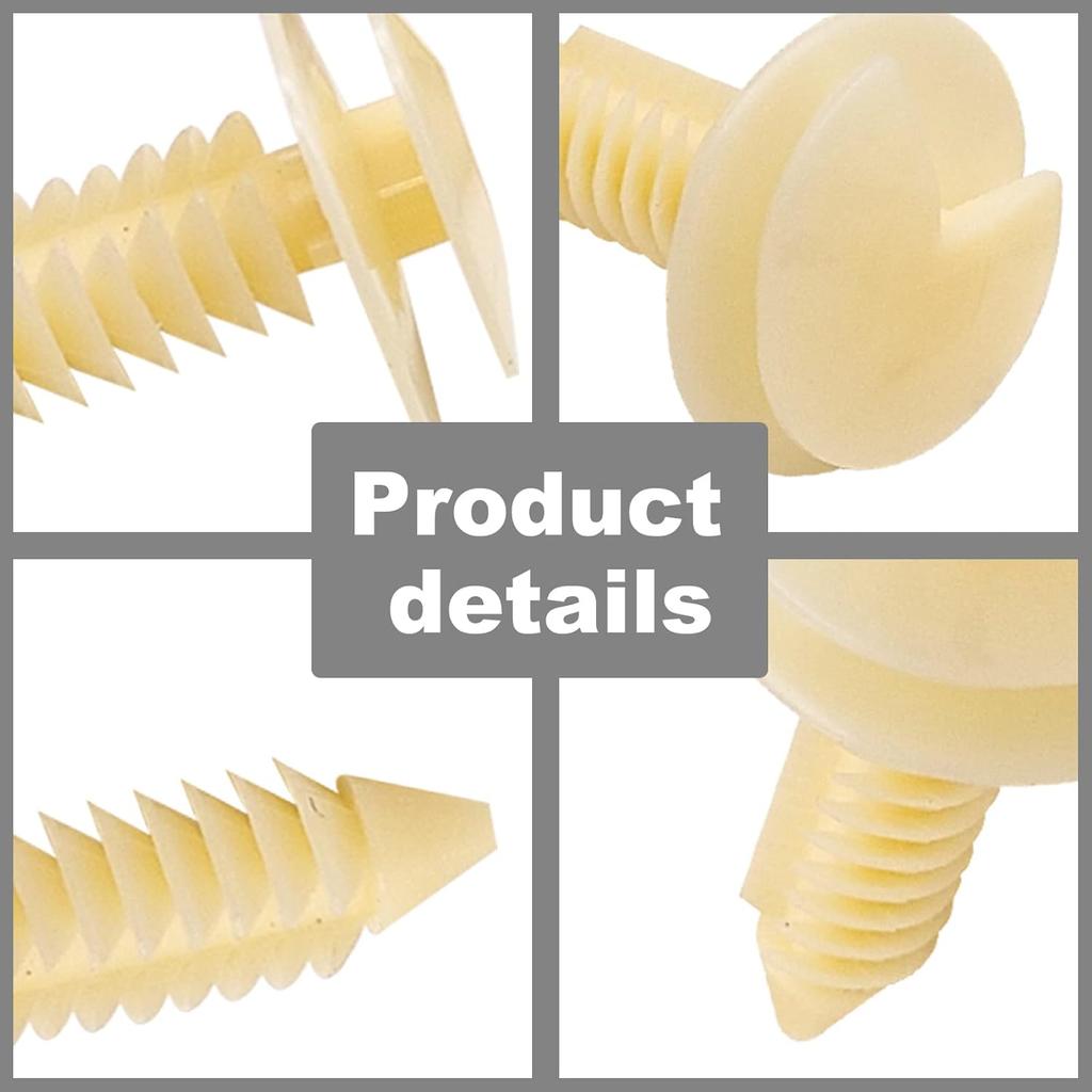 50pcs Nylon Door Trim Panel Retainer Clip Compatible with Chevrolet Cadillac Buick Blazer Silverado Truck GMC Yukon 363137