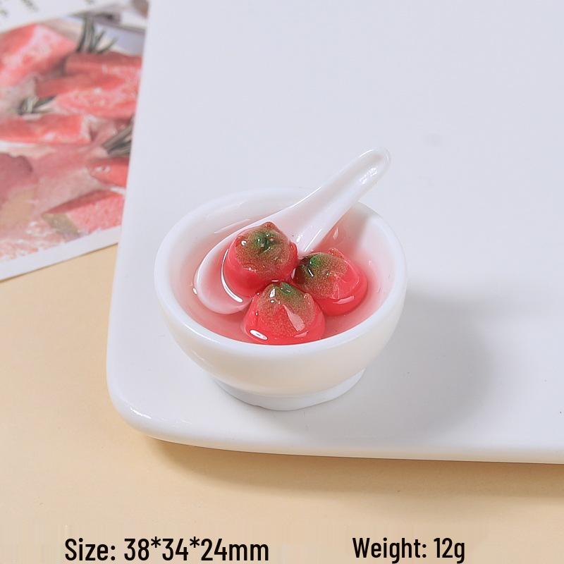 Children s DIY 3D Cartoon Resin Accessories: Strawberry Bowl Hair Clips  Croc Charms