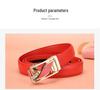 Stylish Women's Automatic Buckle Leather Belt - Genuine Leather, Korean Trend, Versatile Fashion Waistband for Students